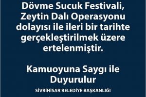 sucuk festivali ertelendi 300x200 - 2018 Sivrihisar Dövme Sucuk Festivali Ertelendi